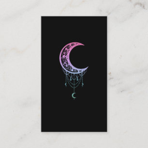 Pastel Gothic Moon Kawaii esthetische Halve Maan Visitekaartje