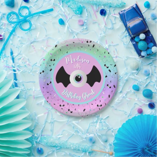 Pastel-Gothic Papieren Bordje (Feest)