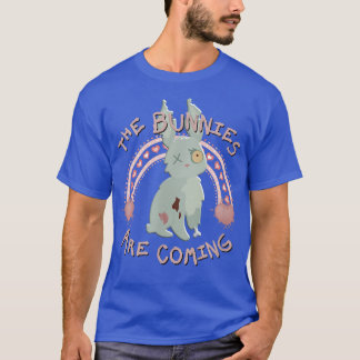 Pastel Gothic Rabbit Zombie Rainbow Cute Animal Zo T-shirt