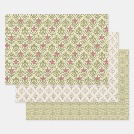 pastel gothic revival inpakpapier vel (Set)