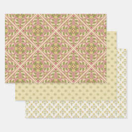 pastel gothic revival inpakpapier vel
