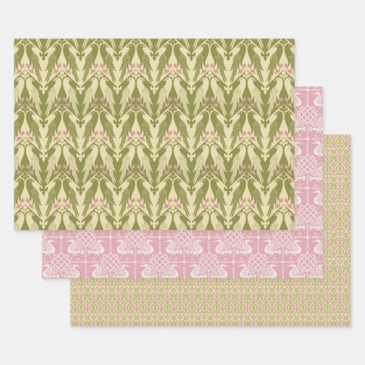 pastel gothic revival inpakpapier vel (Set)