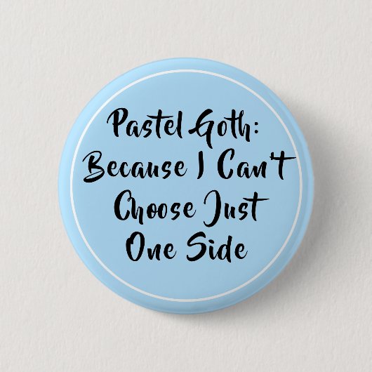 Pastel-Gothic Ronde Button 5,7 Cm (Voorkant)