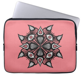 Pastel gothic roze, roze monster heks laptop sleeve