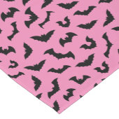 Pastel gothic roze vleermuizen korte tafelloper (Hoek)