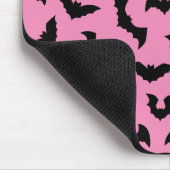 Pastel gothic roze vleermuizen patroon gamer meisj muismat (Hoek)