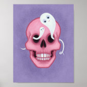 Pastel gothic schedel poster (Voorkant)