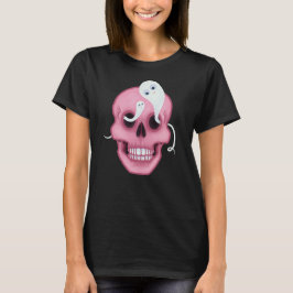 Pastel gothic schedel t-shirt