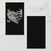 Pastel Gothic Skeleton Heart Otaku Vaporwave Aesth Visitekaartje (Voorkant / Achterkant)