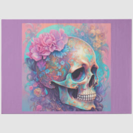 Pastel Gothic Skull Skelet Decoupage Papier