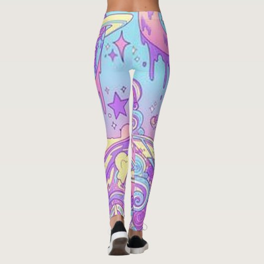 Pastel Gothic Space Leggings (Achterkant)