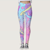 Pastel Gothic Space Leggings (Voorkant)