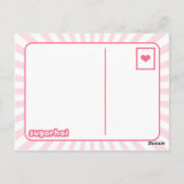 Pastel Gothic Spooky Cute Cupcake Briefkaart (Achterkant)