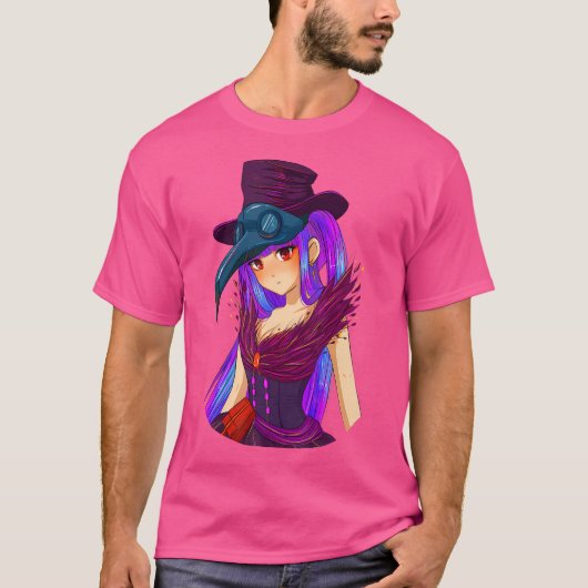 Pastel Gothic Steampunk Vaporwave Plague Doctor Cr T-shirt (Voorkant)