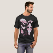 Pastel Gothic Taidermy Vulture Witch Wicca T-shirt (Voorkant volledig)