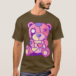 Pastel Gothic Teddy Bear Japans Anime Kawaii T-shirt