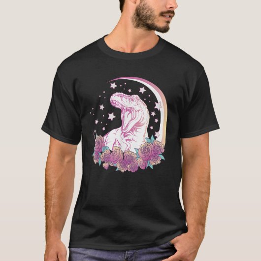 Pastel Gothic Trex Design Esthetische Vaporwave Di T-shirt (Voorkant)