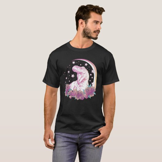 Pastel Gothic Trex Design Esthetische Vaporwave Di T-shirt (Voorkant volledig)