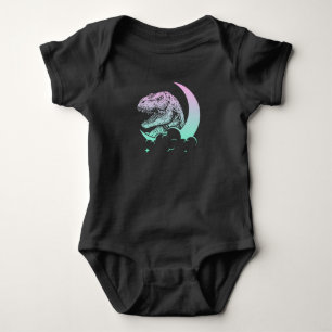 Pastel Gothic Trex Moon Wiccan Dinosaurs Romper