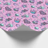 Pastel Gothic Valentijnsdag Gift Cadeaupapier (Hoek)