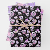 Pastel Gothic Valentijnsdag Gift Wrapping Inpakpapier Vel (In situ)