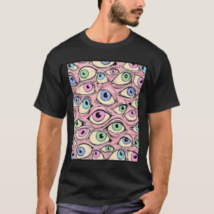 Pastel Gothic Weirdcore Big Eyeball Spooky Creepy  T-shirt