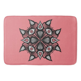 Pastel Gothic Witch Design - Zwart Roze Monster Badmat