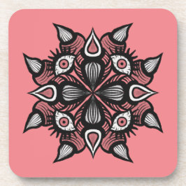 Pastel Gothic Witch Design - Zwart Roze Monster Bier Onderzetter
