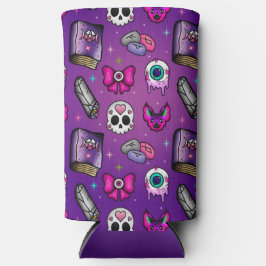 Pastel Gothic - Witchy - Paarse Halloween Seltzer Blikjeskoeler