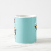 Pastel Gothic Zwemmelt Kat Skelet Koffiemok (Center)