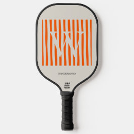 Pastel Gradiënt Aangepast Initiaal Pickleball Paddle
