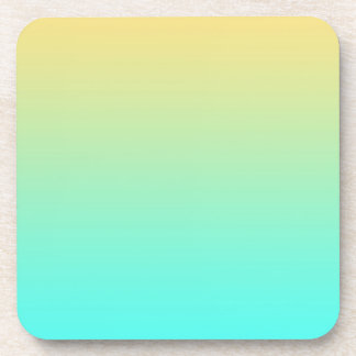 Pastel Gradiënt Achtergrond Turquoise Geel Drankjes Onderzetter