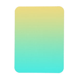 Pastel Gradiënt Achtergrond Turquoise Geel Magneet