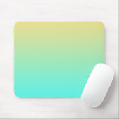 Pastel Gradiënt Achtergrond Turquoise Geel Muismat (Met muis)