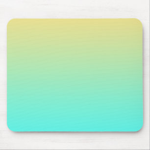 Pastel Gradiënt Achtergrond Turquoise Geel Muismat