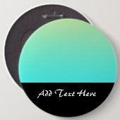 Pastel Gradiënt Achtergrond Turquoise Geel Ronde Button 6,0 Cm (Voorkant /achterkant)