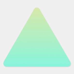 Pastel Gradiënt Achtergrond Turquoise Geel Sticker