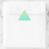 Pastel Gradiënt Achtergrond Turquoise Geel Sticker (Tas)