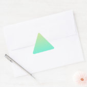 Pastel Gradiënt Achtergrond Turquoise Geel Sticker (Envelop)