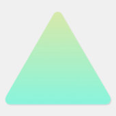 Pastel gradiënt Achtergrond Turquoise Yellow Sticker (Voorkant)