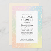 Pastel Gradient Animal Print Vrijgezellenfeest Kaart (Voorkant / Achterkant)