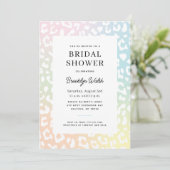 Pastel Gradient Animal Print Vrijgezellenfeest Kaart (Staand voorkant)