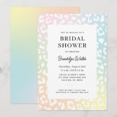 Pastel Gradient Animal Print Vrijgezellenfeest Kaart (Voorkant / Achterkant)