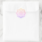 Pastel Gradient Flower Mandala Sticker (Tas)
