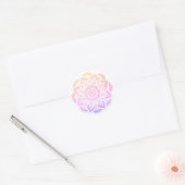 Pastel Gradient Flower Mandala Sticker (Envelop)