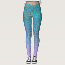 Pastel Gradiënt Geo Glanzend Leggings