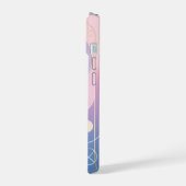 Pastel Gradiënt Geometrisch iPhone 15 Case (Linkerkant)