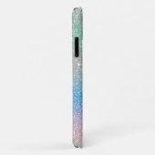 Pastel Gradiënt Glitter Glans Monogram Naam Case-Mate iPhone Case (Achterkant/rechts)