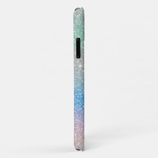 Pastel Gradiënt Glitter Glans Monogram Naam Case-Mate iPhone Case (Achterkant/rechts)