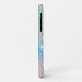 Pastel Gradiënt Glitter Schitterend Monogram Naam Case-Mate iPhone Case (Achterkant/links)